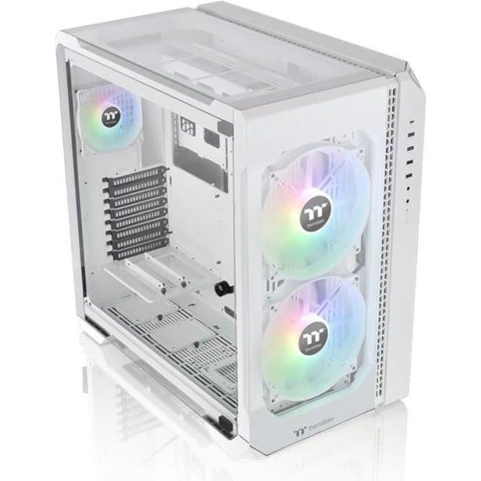 Carcasa para PC - THERMALTAKE - View 51 TG ARGB - Carcasa sin fuente de alimentación - Torre grande - Formato E-ATX - Blanco (CA-1Q6-00M6WN-00)