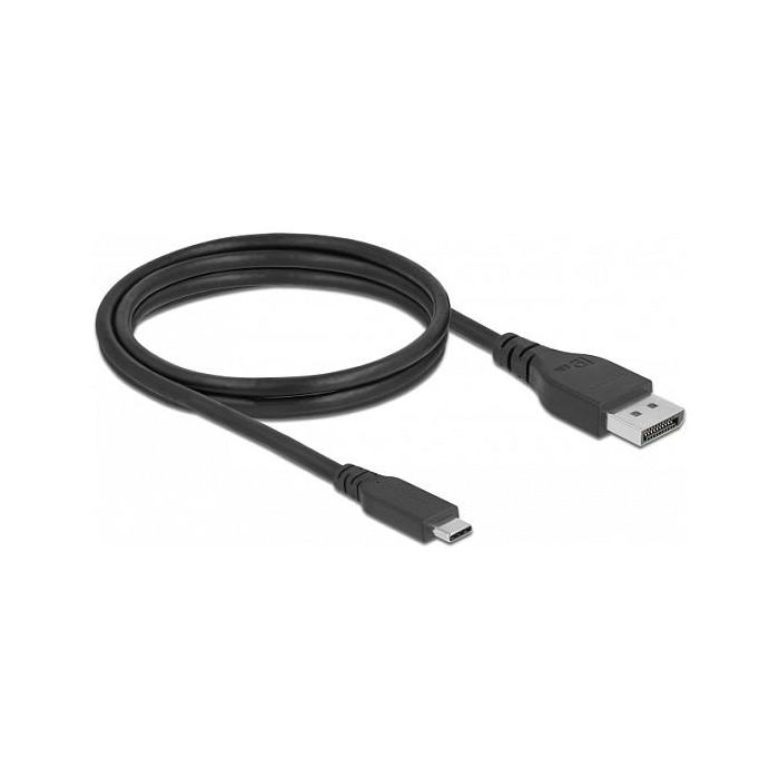 DeLOCK Cable USB-C a DisplayPort 8K Bidireccional 1m | DP Alt Mode | 7680x4320 60Hz | Certificado 8K | 1.4 | USB Tipo C Macho a DP Macho 0 DeLOCK Cable USB-C a DisplayPort 8K Bidireccional 1m | DP Alt Mode | 7680x4320 60Hz | Certificado 8K | 1.4 | USB Tipo C Macho a DP Macho 0