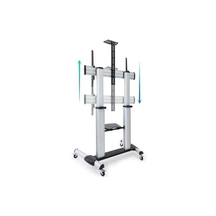TooQ FS20300M-B Soporte de Suelo con Ruedas para TV 60-100" Inclinable Ajustable 1200-1650mm hasta 100kg VESA 1000x600 Plata 3 TooQ FS20300M-B Soporte de Suelo con Ruedas para TV 60-100" Inclinable Ajustable 1200-1650mm hasta 100kg VESA 1000x600 Plata 3