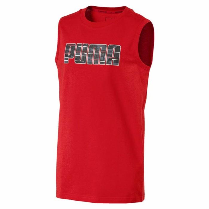 Camiseta de Manga Corta Infantil Puma Hero SL Tee Rojo Camiseta de Manga Corta Infantil Puma Hero SL Tee Rojo