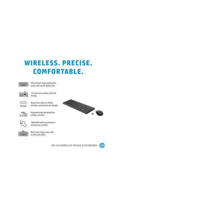 HP 330 Keyboard and Mouse Set - ITA 7 HP 330 Keyboard and Mouse Set - ITA 7