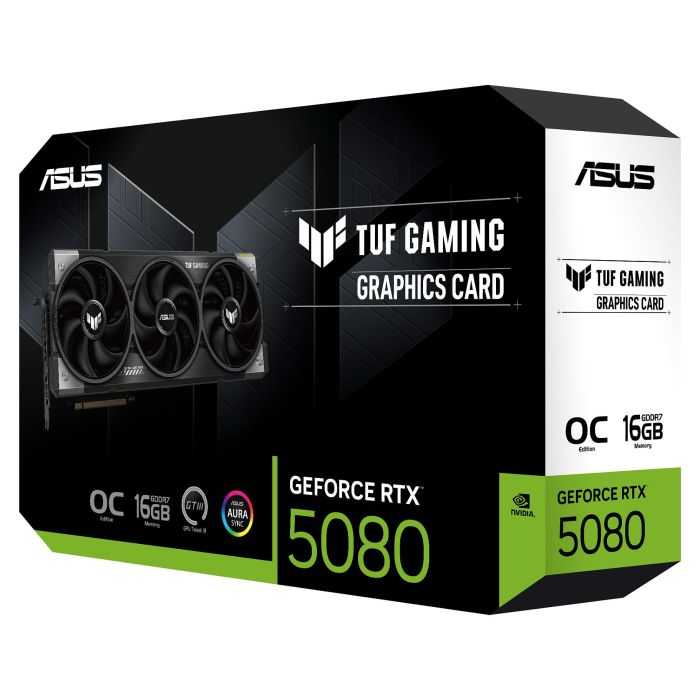 ASUS TUF Gaming GeForce RTX 5080 TUF-RTX5080-O16G-GAMING Tarjeta Gráfica 16GB GDDR7 3Fan OC ASUS TUF Gaming GeForce RTX 5080 TUF-RTX5080-O16G-GAMING Tarjeta Gráfica 16GB GDDR7 3Fan OC