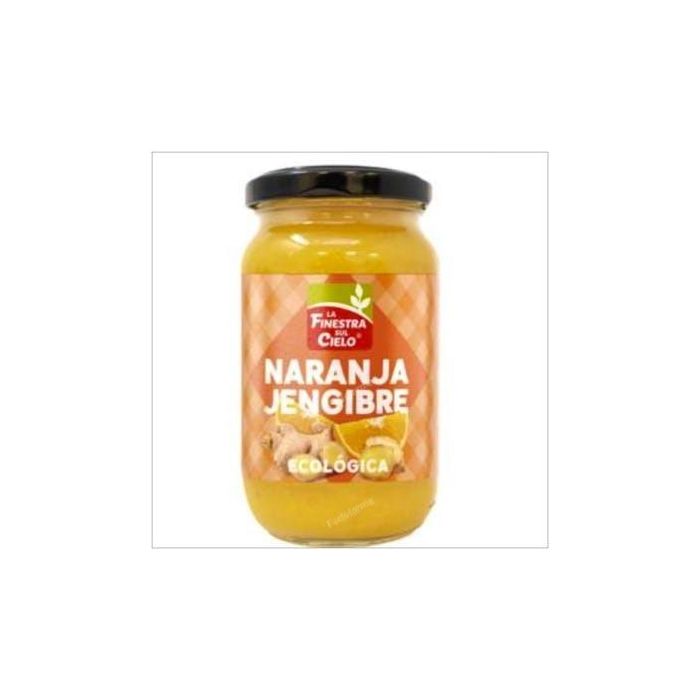LA FINESTRA SUL CIELO Compota de Naranja y Jengibre Bio, 280g - Untable, Ideal Desayuno/Merienda, Sin Gluten