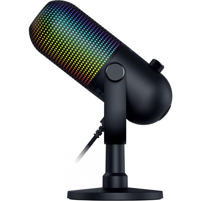Razer Seiren V3 Chroma Micrófono para tableta, Supercardioide, USB-C, Negro, Plug and Play, con retroiluminación LED 4