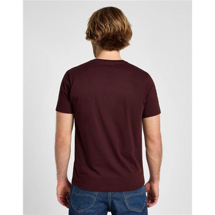 Camiseta de Manga Corta Hombre Lee Patch Logo Velvet Beet Marrón XL 3 Camiseta de Manga Corta Hombre Lee Patch Logo Velvet Beet Marrón XL 3