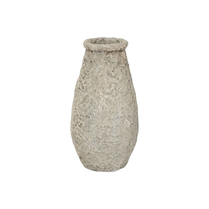 Jarron Item Home DKD Home Decor Gris 25 x 51 x 25 cm Jarron Item Home DKD Home Decor Gris 25 x 51 x 25 cm