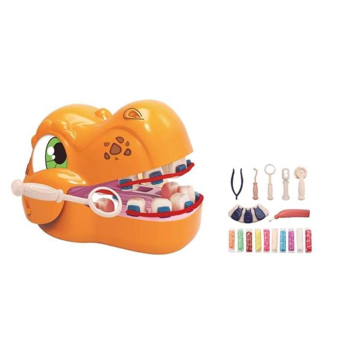 Juego plastilina magic dough dentista dinosaurios