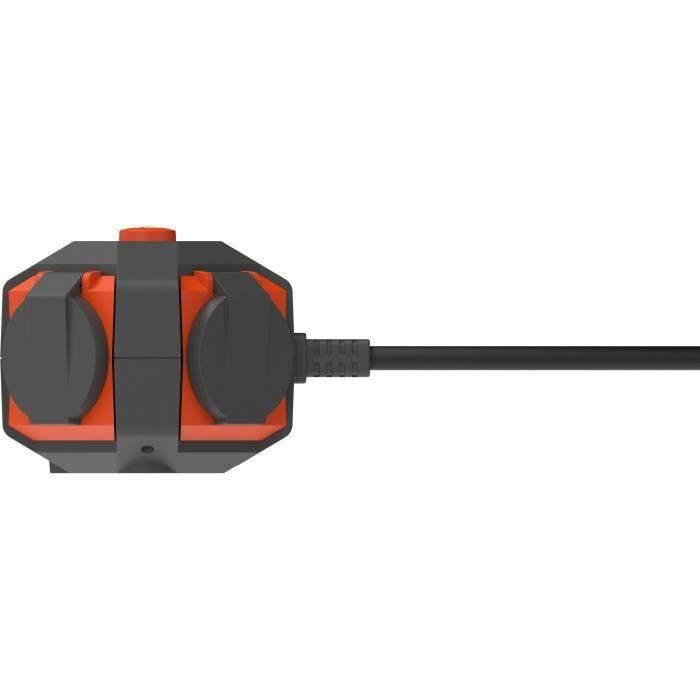 Power Globe - QUARX - IP44 - 4 enchufes, interruptor, cable de 3 m Power Globe - QUARX - IP44 - 4 enchufes, interruptor, cable de 3 m