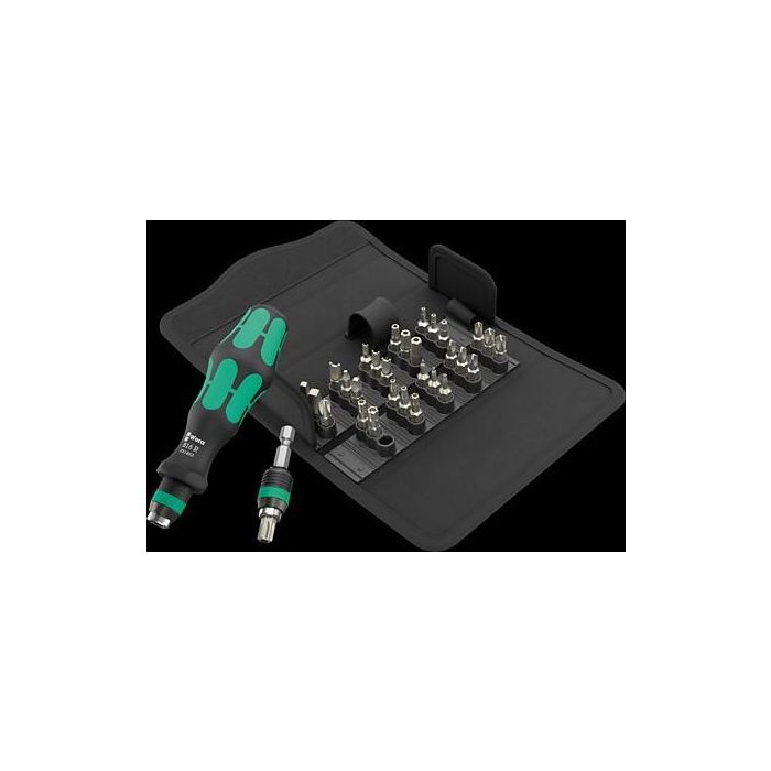 Wera 05057114001 Kraftform Kompakt 71 Security, Juego de 30 Puntas surtidas (Torx Plus, Horquilla, Cuadrada, Hexagonal) 1/4" 1