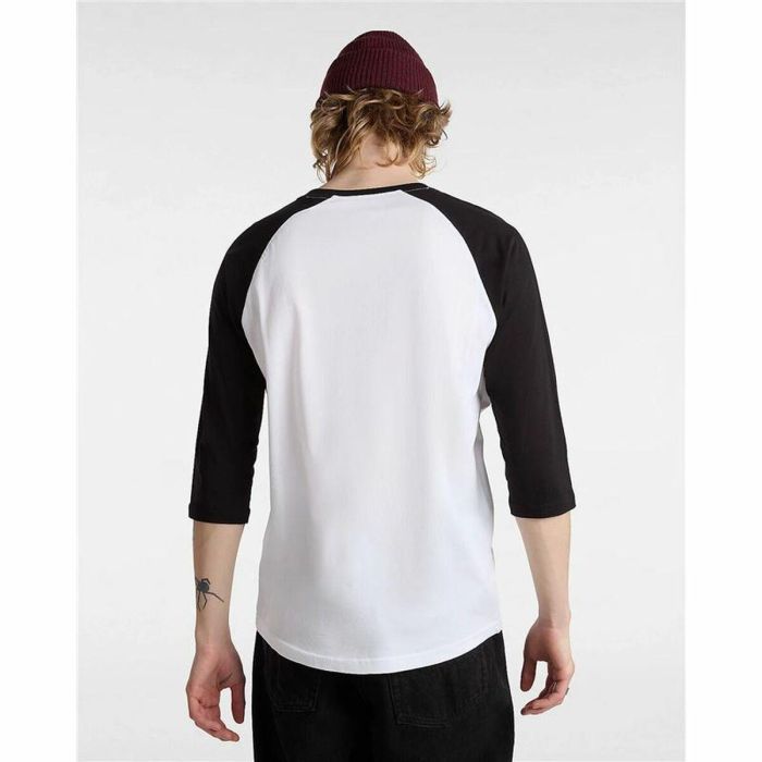 Camiseta Deportiva de Manga Corta Vans Style 76 Raglan Blanco 3