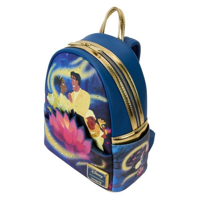 Mochila 15th Anniversary Tiana y El Sapo Disney Loungefly 26cm 4