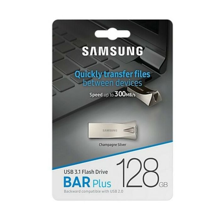 Memoria USB 3.1 Samsung Bar Plus Plateado 1