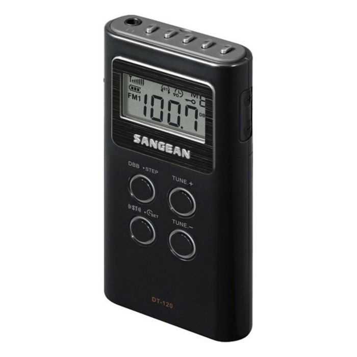 Radio Portátil Sangean DT-210 Plateado 2