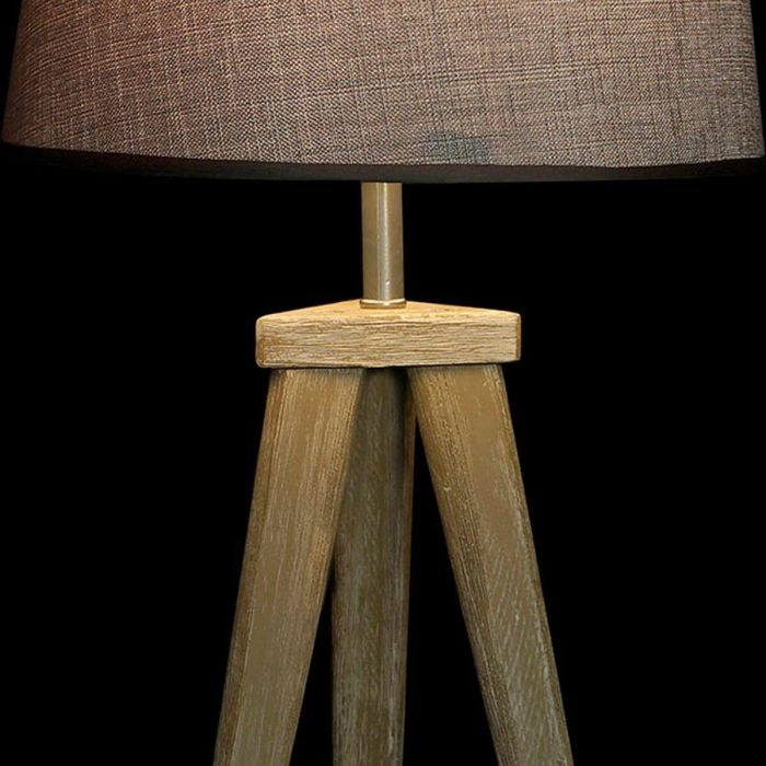 Lampara Sobremesa Alpino DKD Home Decor Natural Gris 30 x 57.5 x 30 cm (2 Unidades) 1