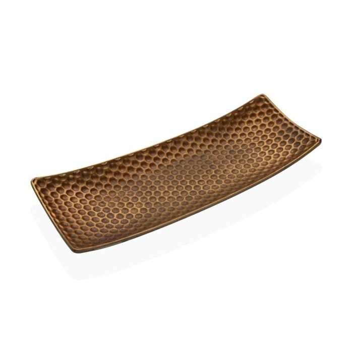 Centro de Mesa Versa Dorado Madera MDF 13 x 3 x 34 cm
