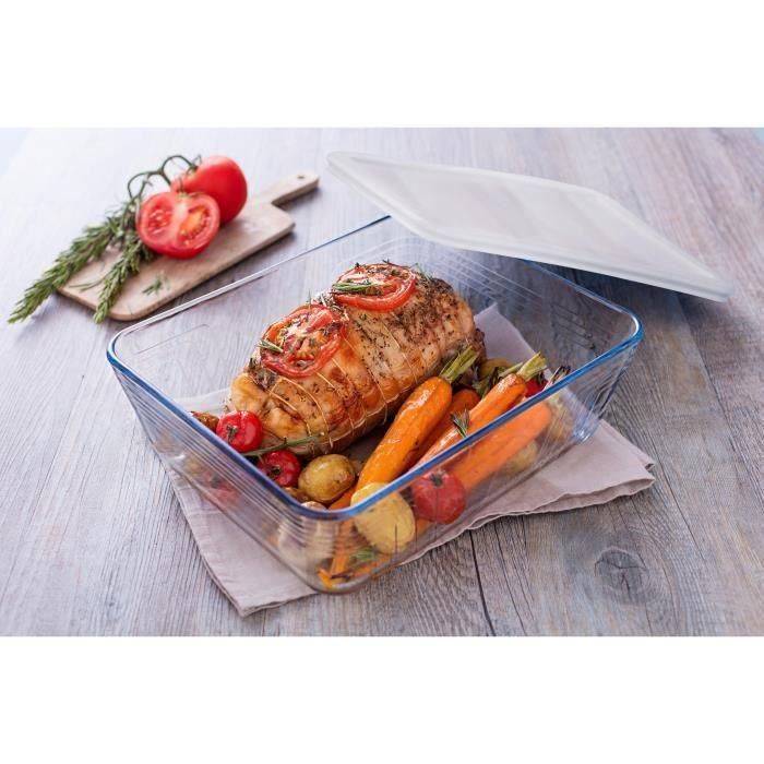 PYREX - 243P000 / 7046 - Plato rectangular con tapa - 25cm * 19 cm - Pyrex Cook & Freeze 3 PYREX - 243P000 / 7046 - Plato rectangular con tapa - 25cm * 19 cm - Pyrex Cook & Freeze 3