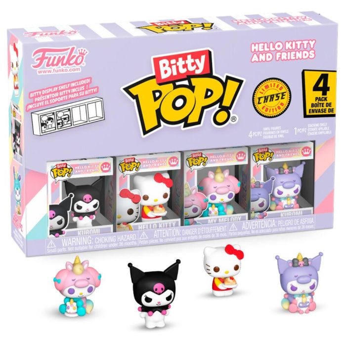 Blister 4 figuras Bitty POP Hello Kitty and Friends Kuromi 1