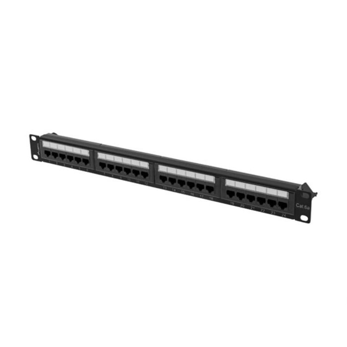 LANBERG PPUA-1024-B Panel de Parcheo 1U Cat6a Blindaje UTP Negro para Montaje en Bastidor 3