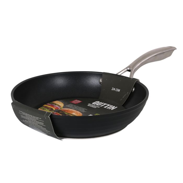 Sartén de aluminio forjado 24 cm Full Spiral Quttin (4 Unidades) 6 Sartén de aluminio forjado 24 cm Full Spiral Quttin (4 Unidades) 6