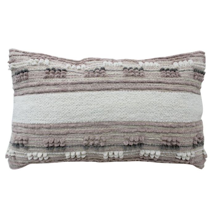 DKD Home Decor Cojín Decorativo Boho Multicolor de Poliéster con Medidas 50x30x10 cm, Cremallera Oculta