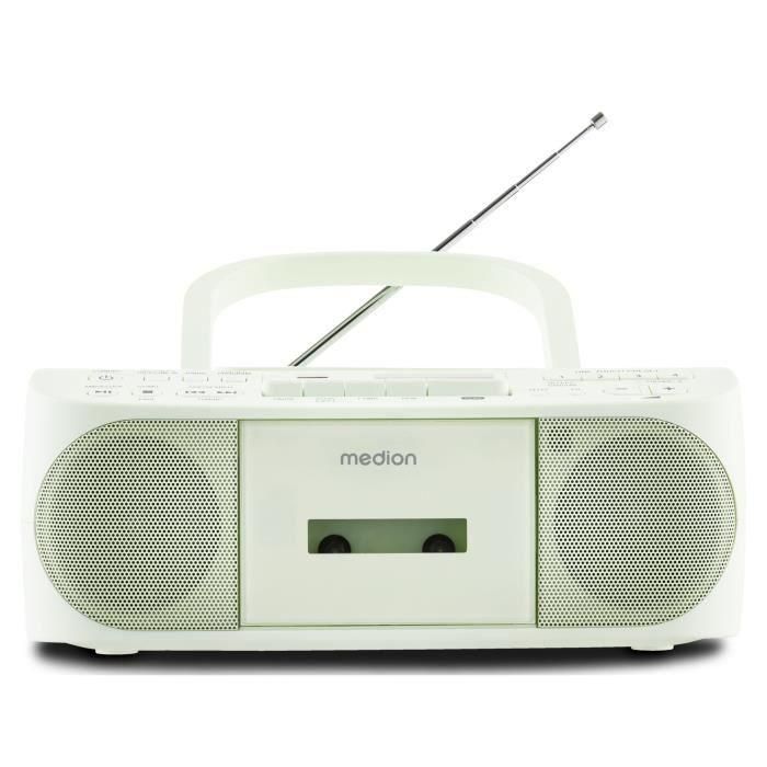 Medion AAAQL64902 Radio CD K7 FM 2x3W RMS, Verde 0 Medion AAAQL64902 Radio CD K7 FM 2x3W RMS, Verde 0