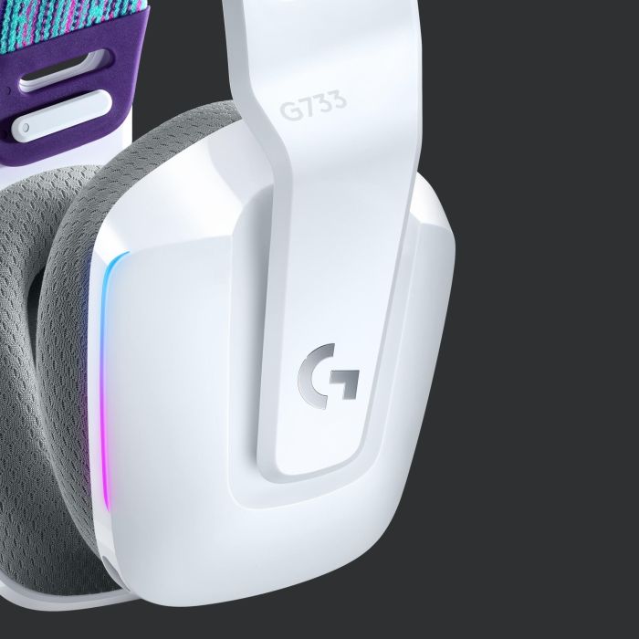 Logitech Auricular con Micrófono G733 LIGHTSPEED Inalámbrico, 29h Batería, RGB LIGHTSYNC 8