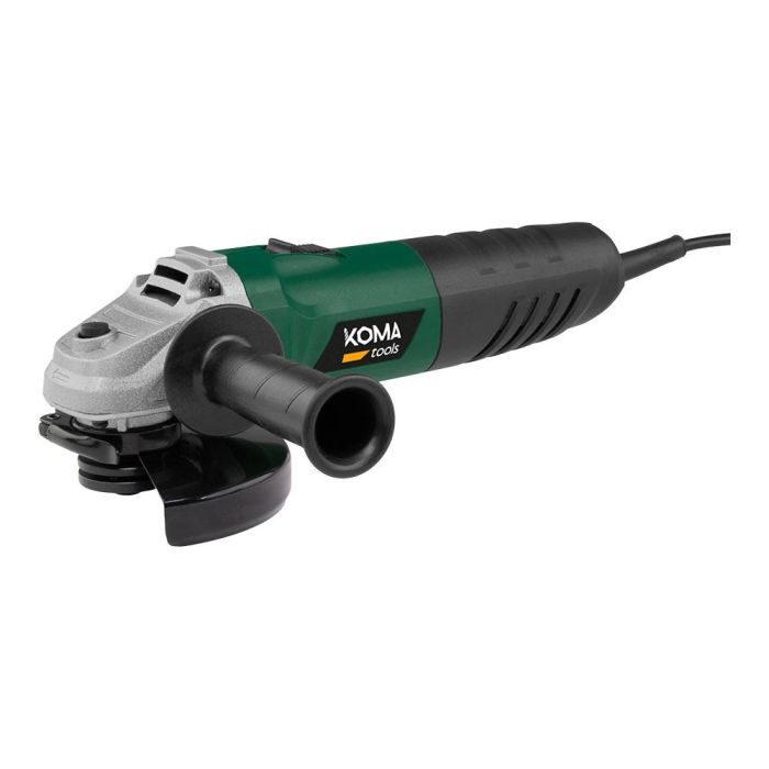 Koma Tools Am-710 Amoladora Angular Eléctrica Ø 125 mm 710 W 11000 RPM con Maletín, Mango Multiposición y Seguridad