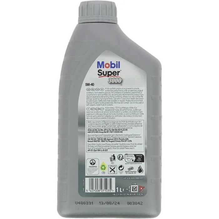 Mobil S3000 5W40 Aceite de Motor 1L - 4 Estaciones 1 Mobil S3000 5W40 Aceite de Motor 1L - 4 Estaciones 1