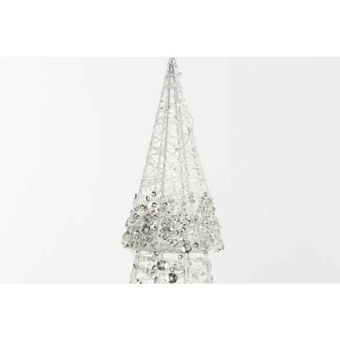 Decoracion Luminosa Navidad Moderna DKD Home Decor Blanco Champan 16 x 60 x 16 cm (2 Unidades) 2