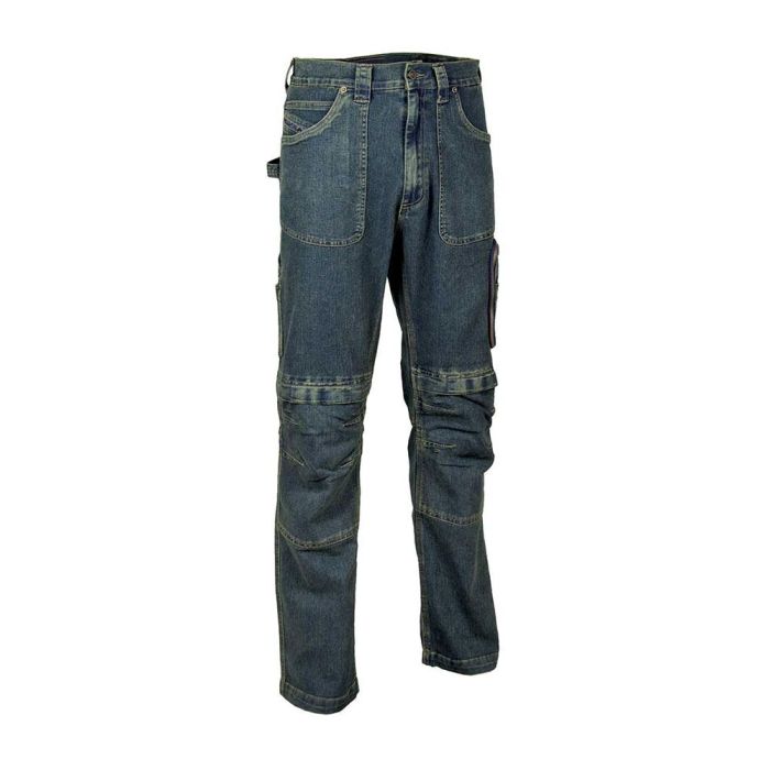 Cofra Pantalón de trabajo Dortmund azul marino - No detectable por detector de metales, Talla 54 Cofra Pantalón de trabajo Dortmund azul marino - No detectable por detector de metales, Talla 54