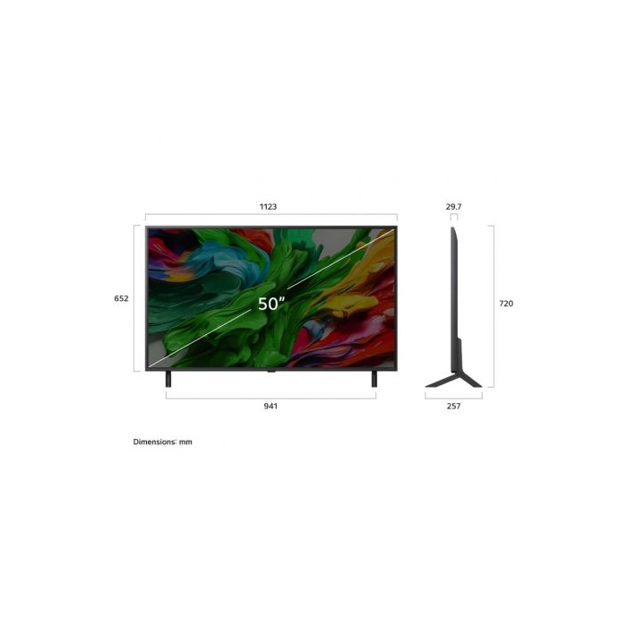 Televisor LG QNED Evo 50QNED87A6D 50"/ Ultra HD 4K/ Smart TV/ WiFi 4 Televisor LG QNED Evo 50QNED87A6D 50"/ Ultra HD 4K/ Smart TV/ WiFi 4