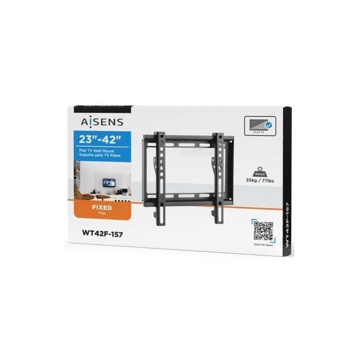 AISENS - SOPORTE ECO ULTRA DELGADO PARA MONITOR/TV 35KG DE 23-42, NEGRO 3 AISENS - SOPORTE ECO ULTRA DELGADO PARA MONITOR/TV 35KG DE 23-42, NEGRO 3