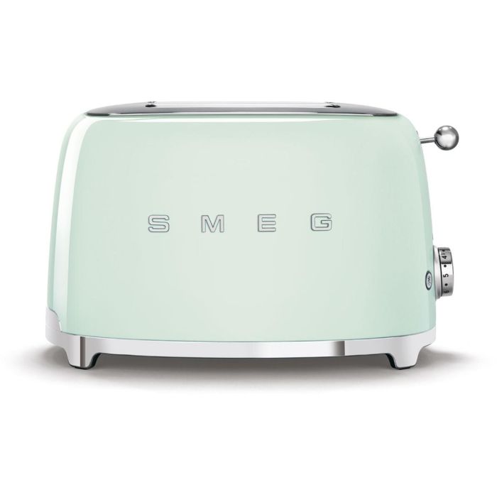 Smeg TSF01PGEU Tostadora de 2 Rebanadas, Color Verde Pastel