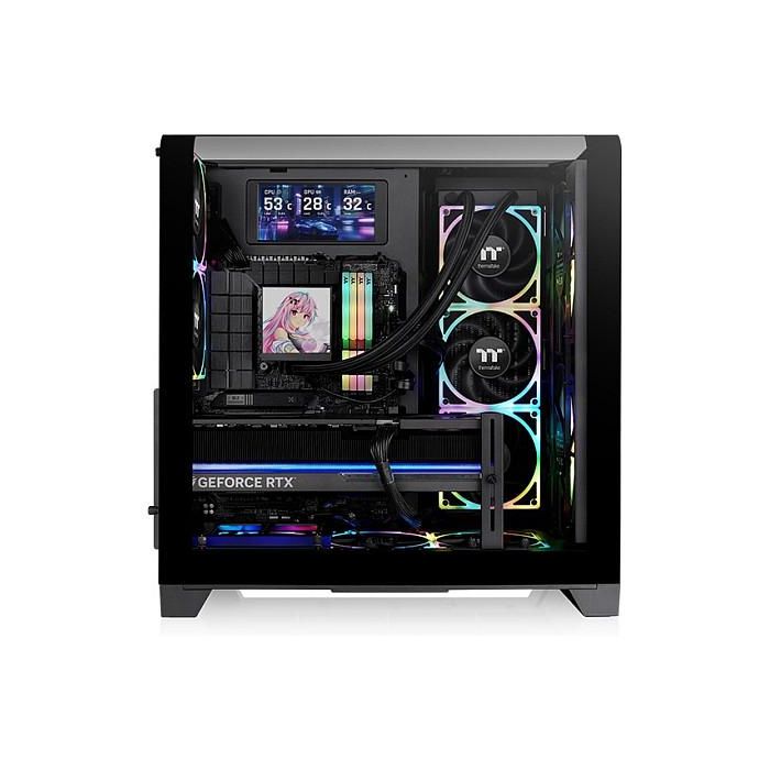 Thermaltake View 390 Air Midi Tower Negro para PC Juego ATX Micro-ATX Mini-ITX con Ventana Lateral 1