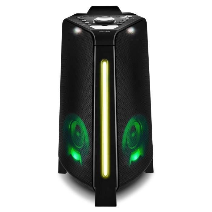 Medion Altavoz MED1717419551028 Estándar 2 x 22 W RMS con Anillo LED multicolor y luz estroboscópica 3