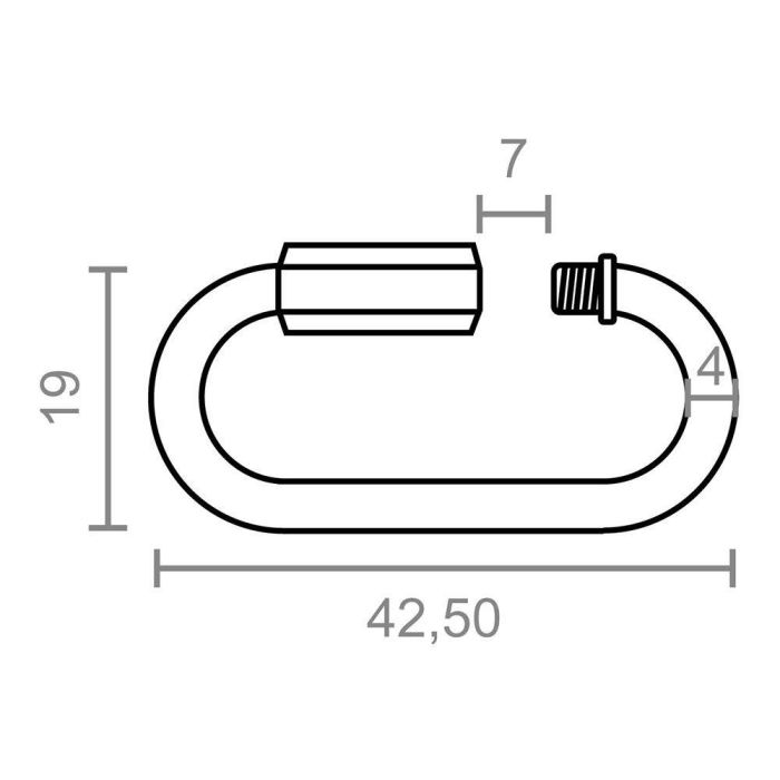 Edm Esl01 Eslabón Rápido Acero Galvanizado 4 mm - 2 Unidades 4 Edm Esl01 Eslabón Rápido Acero Galvanizado 4 mm - 2 Unidades 4