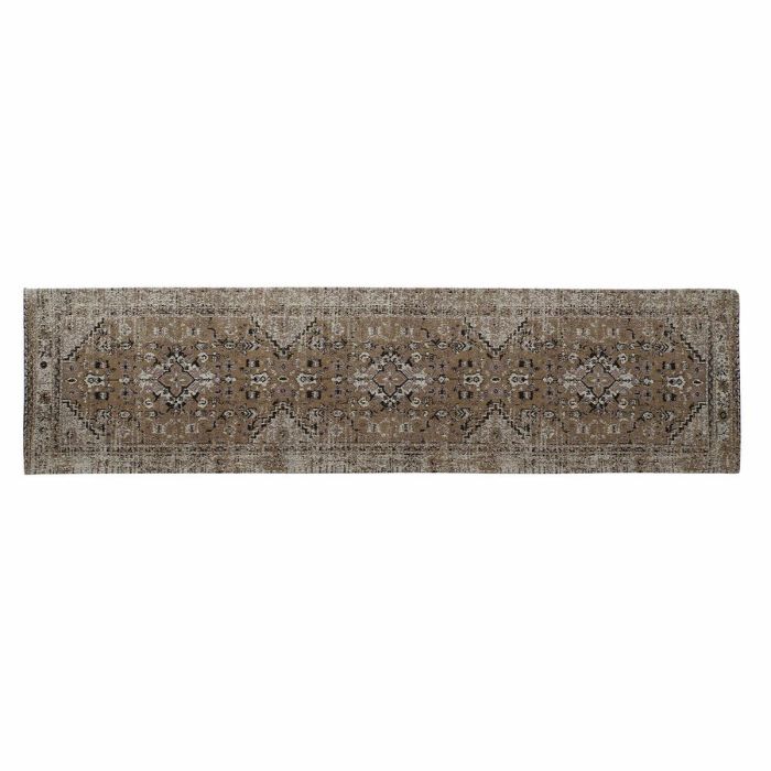 Alfombra Arabe DKD Home Decor Marron Blanco 240 x 1 x 60 cm