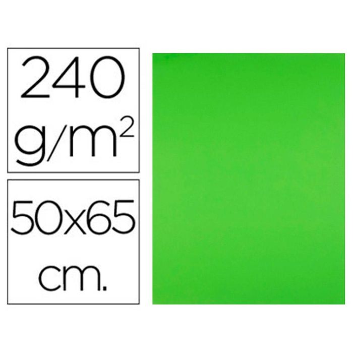 Cartulina Liderpapel 50x65 cm 240 gr-M2 Verde Hierba Paquete De 25 Hojas