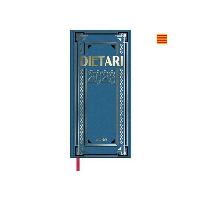 Dohe Dietario Día Página Catalán 2026 14.5x31 cm Geltex FSC Sábado/Domingo Separados - Resúmenes Mensuales