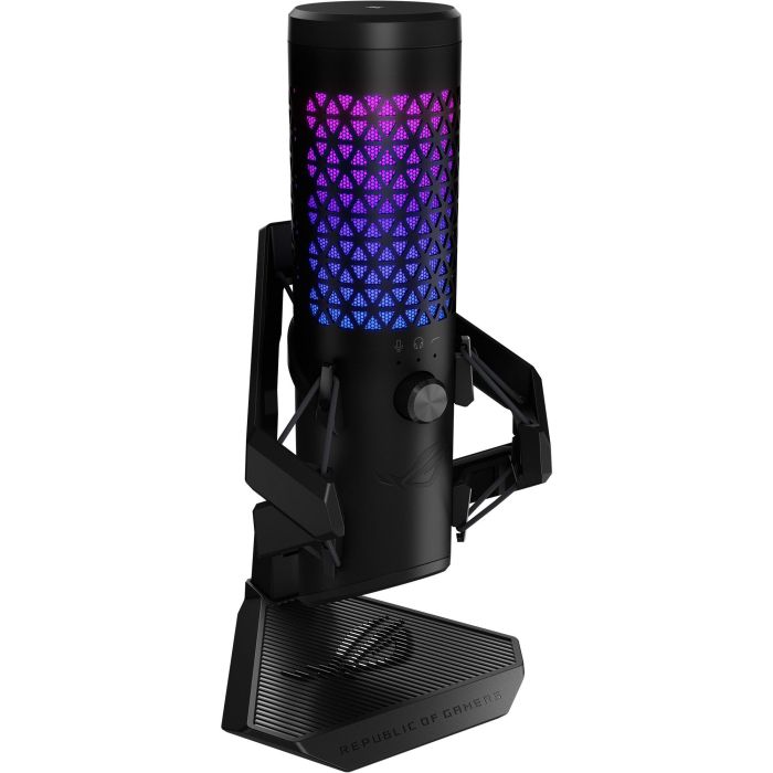 ASUS ROG Carnyx BLK Micrófono de Mesa USB Tipo C Negro con Soporte, Control Giratorio y Reducción de Ruido - 90YH03Z0-BAUA00 2