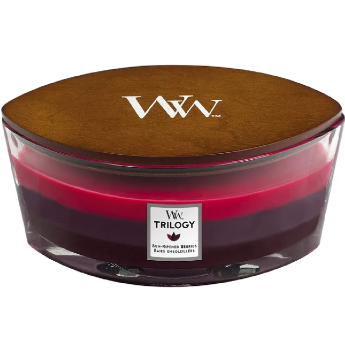 Woodwick Trilogy Ellipse Sun Ripened Berries 453 gr Woodwick Trilogy Ellipse Sun Ripened Berries 453 gr