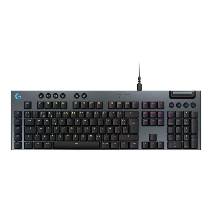 Logitech G G915 X Teclado Mecánico Gaming GL Tactile LIGHTSYNC RGB, QWERTY Español, Ultradelgado, Negro