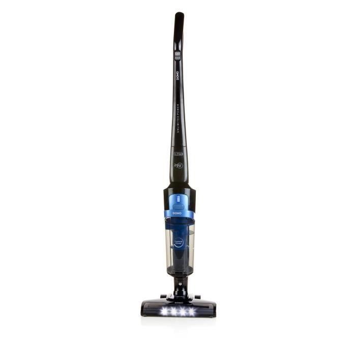 Aspiradora inalámbrica DOMO DO221SV - Sistema ciclónico - Batería de iones de litio de 29 V - Autonomía 50 min - Negro 1 Aspiradora inalámbrica DOMO DO221SV - Sistema ciclónico - Batería de iones de litio de 29 V - Autonomía 50 min - Negro 1