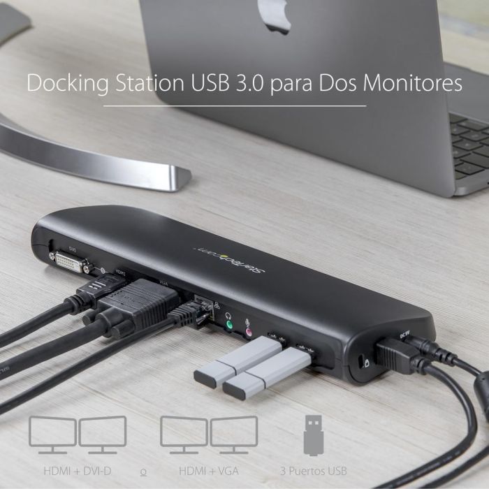 Hub USB Startech USB3SDOCKHDV 6