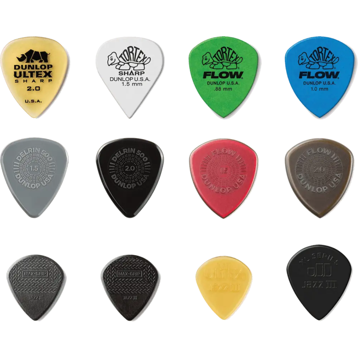 Dunlop Pack Variety Shred Púas Guitarra Variadas (12 Unidades) 2