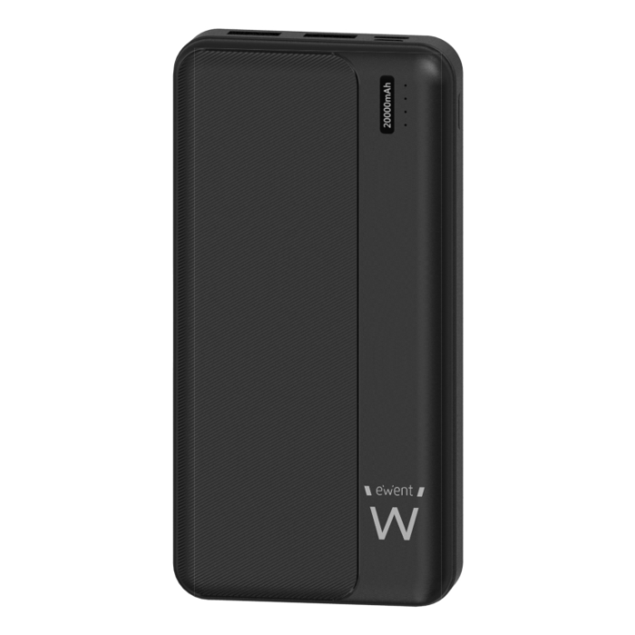 Ewent Powerbank Ew1163 20000mAh con Power Delivery 22.5W, carga rápida, compatible con smartphones y tablets Ewent Powerbank Ew1163 20000mAh con Power Delivery 22.5W, carga rápida, compatible con smartphones y tablets