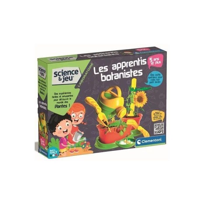 Clementoni CLE8005125528479 Aprendices de botánicos - Kit científico de botánica con herramientas de jardinería +5 años