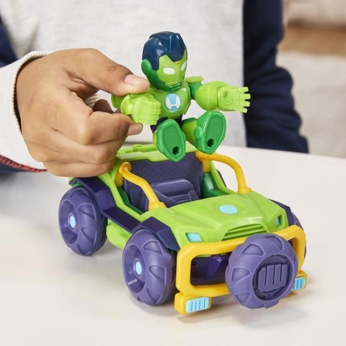 Hasbro HASG14725P0 Figura Marvel Iron Hulk y Vehículo Blindado Bolide de Iron Man y sus Amigos, 3+ Años 5