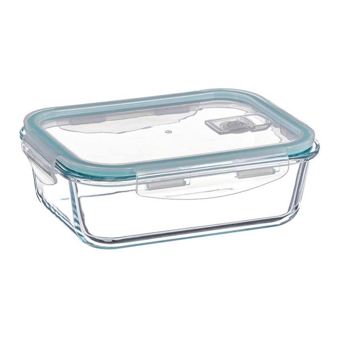Kozina Fiambrera de borosilicato rectangular hermética 1040 ml, apta para horno, microondas, congelador y lavavajillas