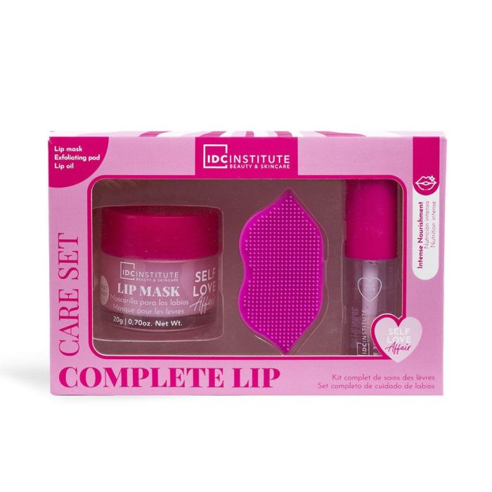 Idc Institute Self Love Affair Estuche 3 pz - Set Cuidado Labial Completo con Exfoliante, Mascarilla y Aceite para Labios